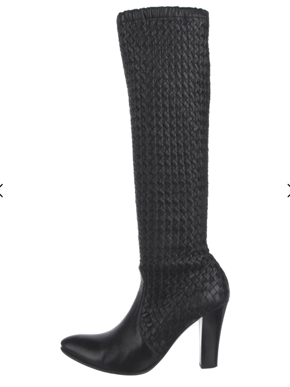 Bottega Veneta Black High-Heel Knee Boot - Picture 1 of 5